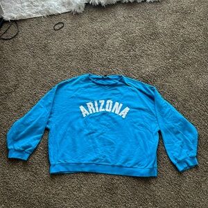 blue crewneck
